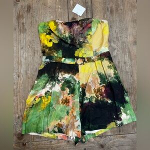 New Lavender Brown Regina Multicolored Romper Size XS/S $250